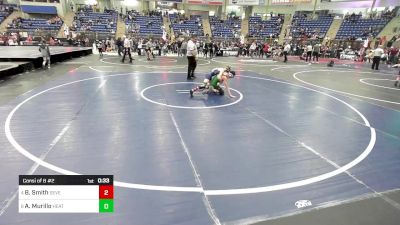 85 lbs Consi Of 8 #2 - Braxton Smith, Severance MS vs Andrew Murillo, Heaton