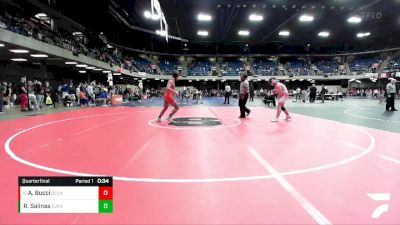 150 lbs Quarterfinal - Andrew Bucci, Belvideer North vs Rodrigo Salinas, Evanston