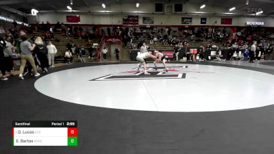 133 lbs Semifinal - Dylan Lucas, Central Oklahoma vs Eric Bartos, Mercyhurst