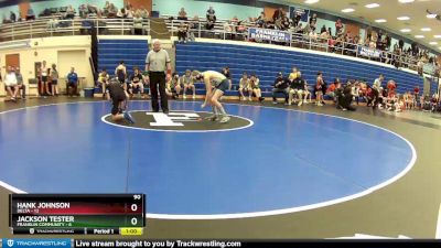 90 lbs Placement (4 Team) - Jackson Tester, Franklin Community vs Hank Johnson, Delta