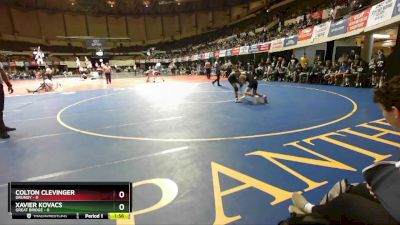 106 lbs Semis & Wb (16 Team) - Xavier Kovacs, Great Bridge vs Colton Clevinger, Grundy