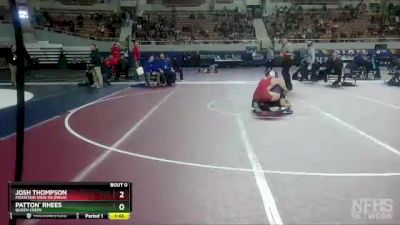 D1-175 lbs Champ. Round 1 - Josh Thompson, Mountain View Hs (Mesa) vs Patton` Rhees, Queen Creek