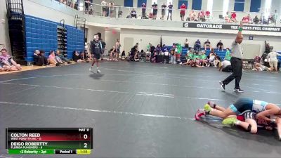 80 lbs Round 5 (6 Team) - Deigo Robertty, Florida Punishers vs Colton Reed, West Forsyth WC