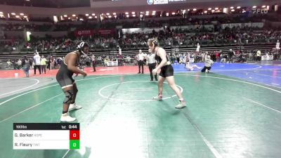 190 lbs Semifinal - Gavin Barker, Hopewell vs Ryan Fleury, Tinton Falls Wrestling Club