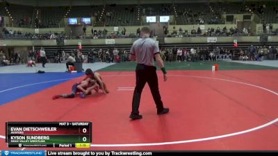 90 lbs 3rd Place Match - Kyson Sundberg, Sioux Valley Wrestling vs Evan Dietschweiler, Aviators