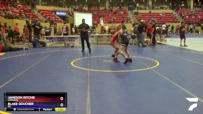 82 lbs Quarterfinal - Jameson Ritchie, Louisiana vs Blake Goucher, OK