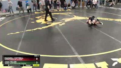 77 lbs Round 2 - Cash Miller, Juneau Youth Wrestling Club Inc. vs Maxwell Cottrell, Pioneer Grappling Academy