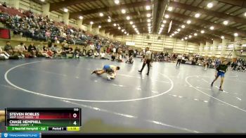 110 lbs Round 3 (4 Team) - STEVEN ROBLES, West Coast Riders vs Chase Hemphill, Crooks County