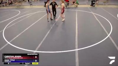 170 lbs Quarterfinal - Christian Jensen, Apple Valley Wrestling Club vs Dash Title, Minnesota