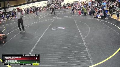 90 lbs Round 2 - John Guidice, KC Elite Training Center vs Skyler Edwards, Gaston Grizzlies