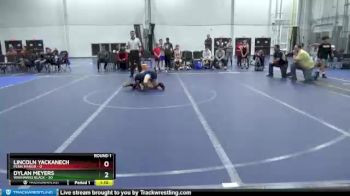 92 lbs Round 1 (8 Team) - Dylan Meyers, Warhawks Black vs Lincoln Yackanech, Penn Manor