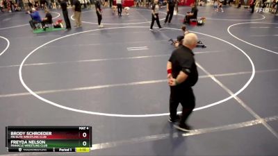 70 lbs 3rd Place Match - Brody Schroeder, MN Elite Wrestling Club vs Freyda Nelson, Pinnacle Wrestling Club