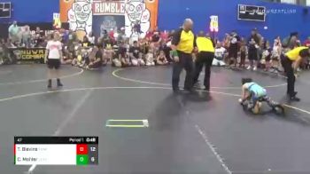 47 lbs Quarterfinals (8 Team) - Crew Mohler, Lead Miners vs Troy Blevins, Funky Fire