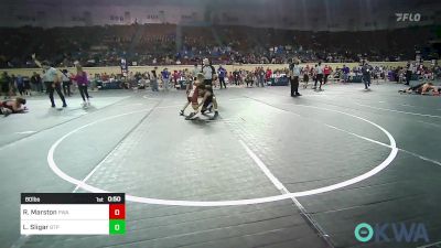 80 lbs Semifinal - Rueban Marston, Perry Wrestling Academy vs Logan Sligar, Tulsa Blue T Panthers