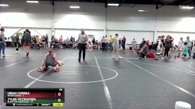 96 lbs Round 5 (8 Team) - Uriah Correa, Rough House vs Tyler McCracken, Black Fox Wrestling