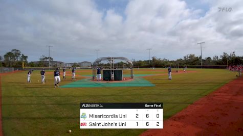 Saint John's Uni vs. Misericordia Uni - 2024 Snowbird Baseball