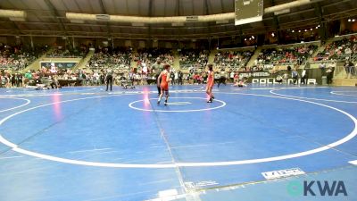 61 lbs Consi Of 16 #2 - Carmelo Tosee, Elgin Wrestling vs Jackson Deatherage, Pawhuska Elks Takedown