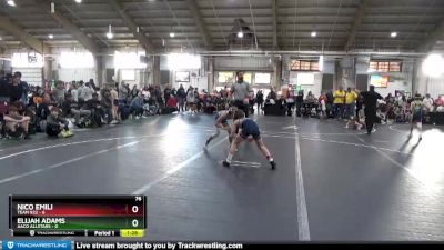 76 lbs Round 1 (4 Team) - Nico Emili, Team 922 vs Elijah Adams, AACO Allstars