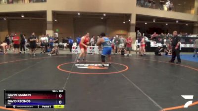 285 lbs Cons. Round 3 - Gavin Gagnon, OK vs David Recinos, MO