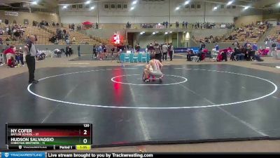 120 lbs Semis (4 Team) - NY Cofer, Baylor School vs Hudson Salvaggio, Christian Brothers