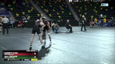 133 lbs Cons. Round 3 - Garrett Funk, Northern Iowa vs Rich Treanor, Army West Point