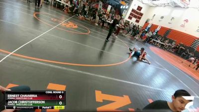 62 lbs Cons. Round 3 - Ernest Chavarria, Powell Wrestling Club vs Jacob Christofferson, Powell Wrestling Club