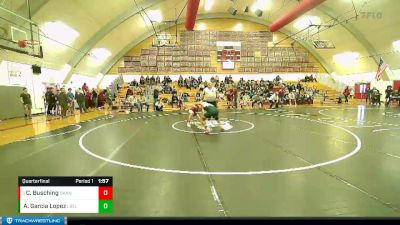 138 lbs Quarterfinal - Chad Busching, Okanogan vs Andy Garcia Lopez, Liberty Bell