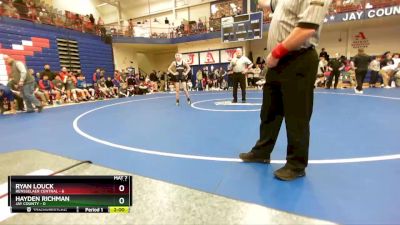 113 lbs Quarters & Wb (16 Team) - Griffin Byrum, Jay County vs Ryan Louck, Rensselaer Central