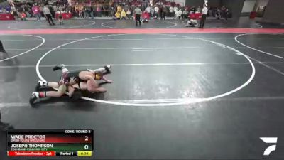 135 lbs Cons. Round 2 - Wade Proctor, Omro Youth Wrestling vs Joseph Thompson, Cochrane-Fountain City