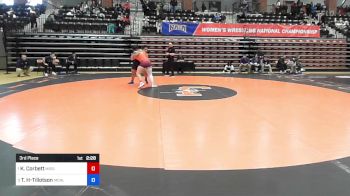 191 lbs 3rd Place - Kelani Corbett, Missouri Valley vs Tavia Heidelberg-Tillotson, Menlo College