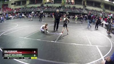 73 lbs Cons. Round 4 - Hadley Gallagher, Hawks Wrestling Club (Lincoln) vs Mia Schrader, Rocket Wrestling Club / RWC