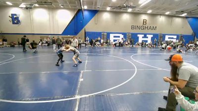 92 lbs Cons. Round 3 - Kaycen Cutler, Bonneville Wrestling Club vs Easton Harmon, Top Of Utah