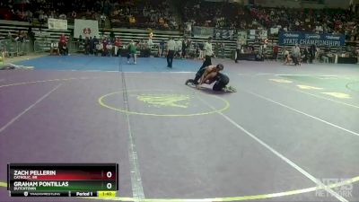 D 1 160 lbs Champ. Round 1 - Zach Pellerin, Catholic, BR vs Graham Pontillas, Dutchtown