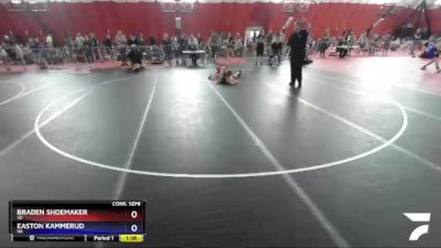 130 lbs Cons. Semi - Braden Shoemaker, SD vs Easton Kammerud, WI