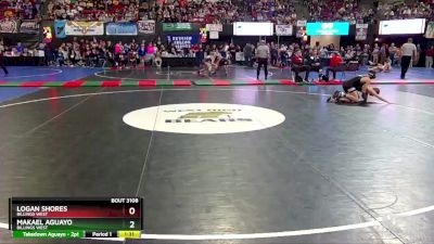 AA - 103 lbs Quarterfinal - Logan Shores, Billings West vs Makael Aguayo, Billings West