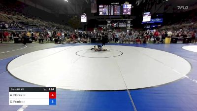 120 lbs Cons 64 #1 - Albert Flores, Oregon vs Cash Prado, Georgia