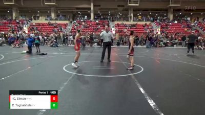 85 lbs Quarterfinal - Cole Simon, Wamego Wrestling Club vs Cael Taglialatela, Caney Valley