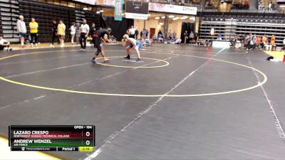 184 lbs Cons. Round 4 - Lazaro Crespo, Northwest Kansas Technical College vs Andrew Wenzel, Air Force