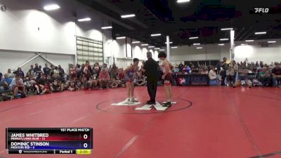 130 lbs Placement Matches (16 Team) - James Whitbred, Pennsylvania Blue vs Dominic Stinson, Missouri Red