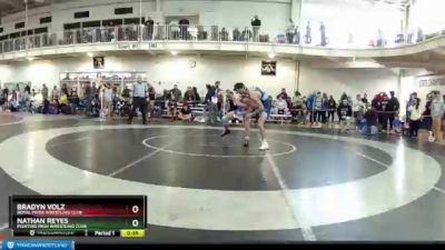 120 lbs Cons. Round 5 - Nathan Reyes, Fighting Irish Wrestling Club vs Bradyn Volz, Royal Pride Wrestling Club