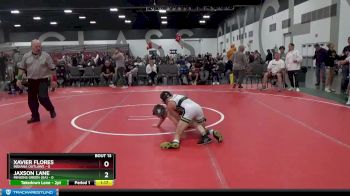 95 lbs Placement Matches (8 Team) - Xavier Flores, Indiana Outlaws vs Jaxson Lane, Minions Green (GA)