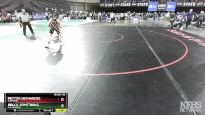 1B/2B 126 Semifinal - Peyton Hernandez, Napavine vs Brock Armstrong, Goldendale