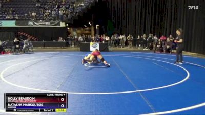 136 lbs Cons. Round 4 - Holly Beaudoin, Colorado Mesa University vs Natasha Markoutsis, Aurora