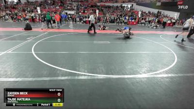 165 lbs Cons. Round 5 - Tajse Matejka, Whitehall vs Zayden Beck, Berlin