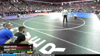 D3-138 lbs Quarterfinal - Dominic Leintz, Clear Lake vs Ashton Meister, Poynette