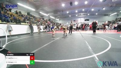 82-88 lbs Rr Rnd 3 - Paisley Heflin, Pryor Tigers vs Chloe Green, HURRICANE WRESTLING ACADEMY