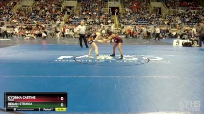 100 lbs Cons. Round 2 - Regan Stravia, Dickinson vs K`yonna Castine, Minot