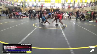 195 lbs 1st Place Match - Dreshaun Ross, Sebolt Wrestling Academy vs Denarii Mickel, Central Iowa Wrestling Club /Team Intensity