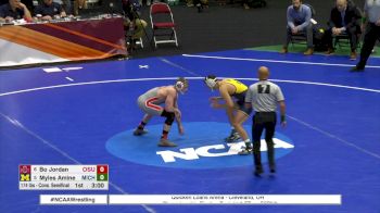 174 c, Myles Amine, Michigan vs Bo Jordan, Ohio State