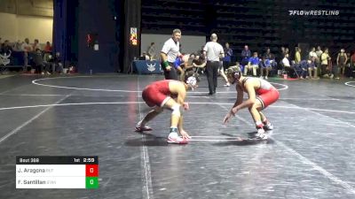 141 lbs Prelims - Jojo Aragona, Rutgers vs Fabian Santillan, Stanford